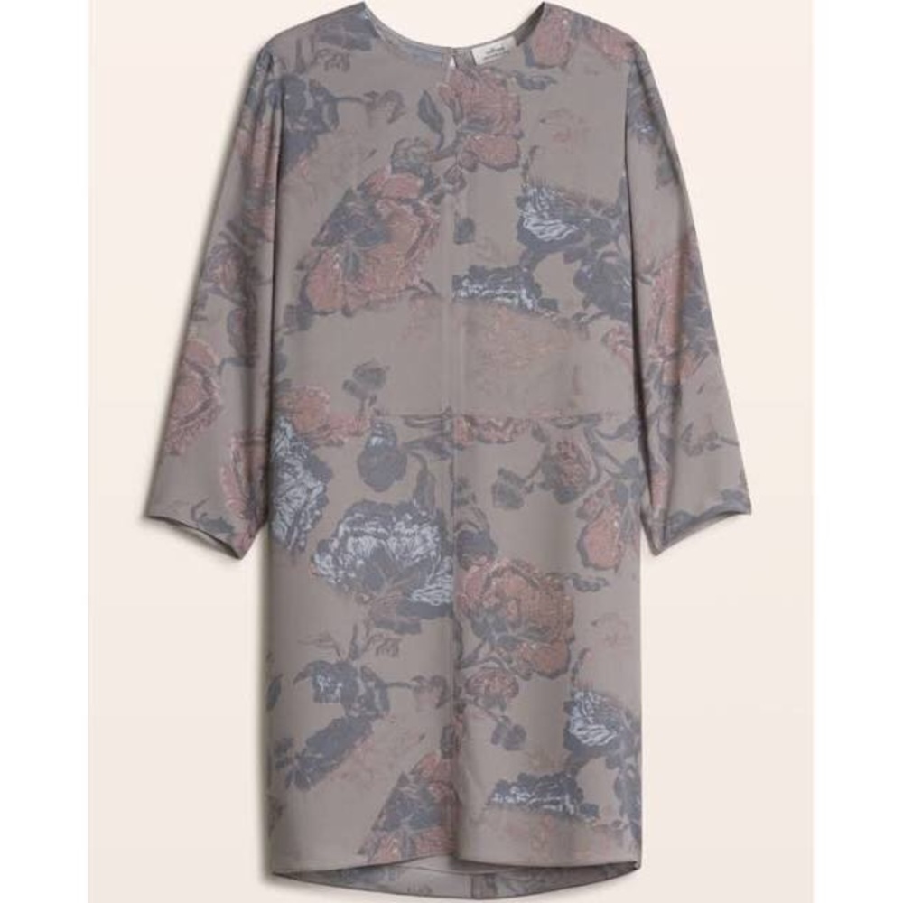 Aritzia Wilfred Myosotis floral 3/4 sleeves dress